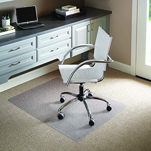 Chair Mat for Low Pile Carpet with Lip, 46 x 60 inches W389355