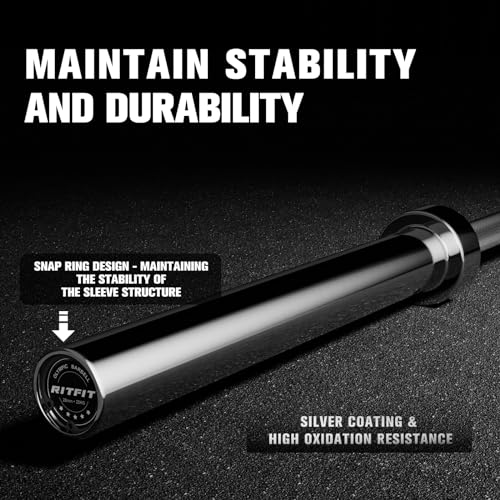 7ft Olympic Barbell for Strength and Weightlifting Training B73471