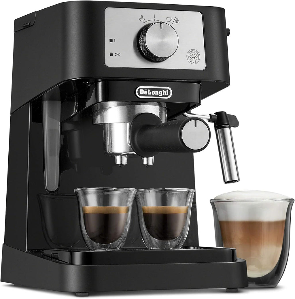 Manual Espresso Machine, 15 Bar Pump Pressure, Milk Frother K6099