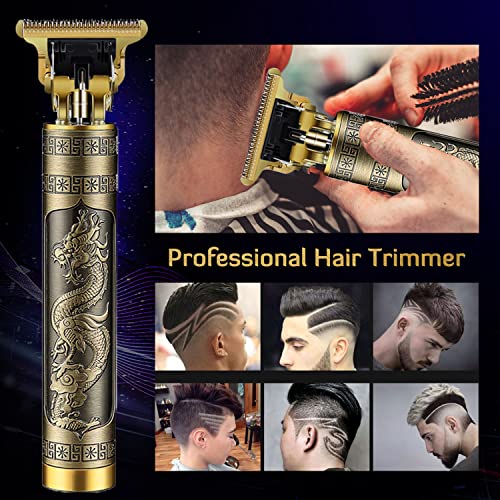 Cordless Hair Trimmer for Men, T Blade Rechargeable Beard Clipper with Ear Spoon Tool Set G64419