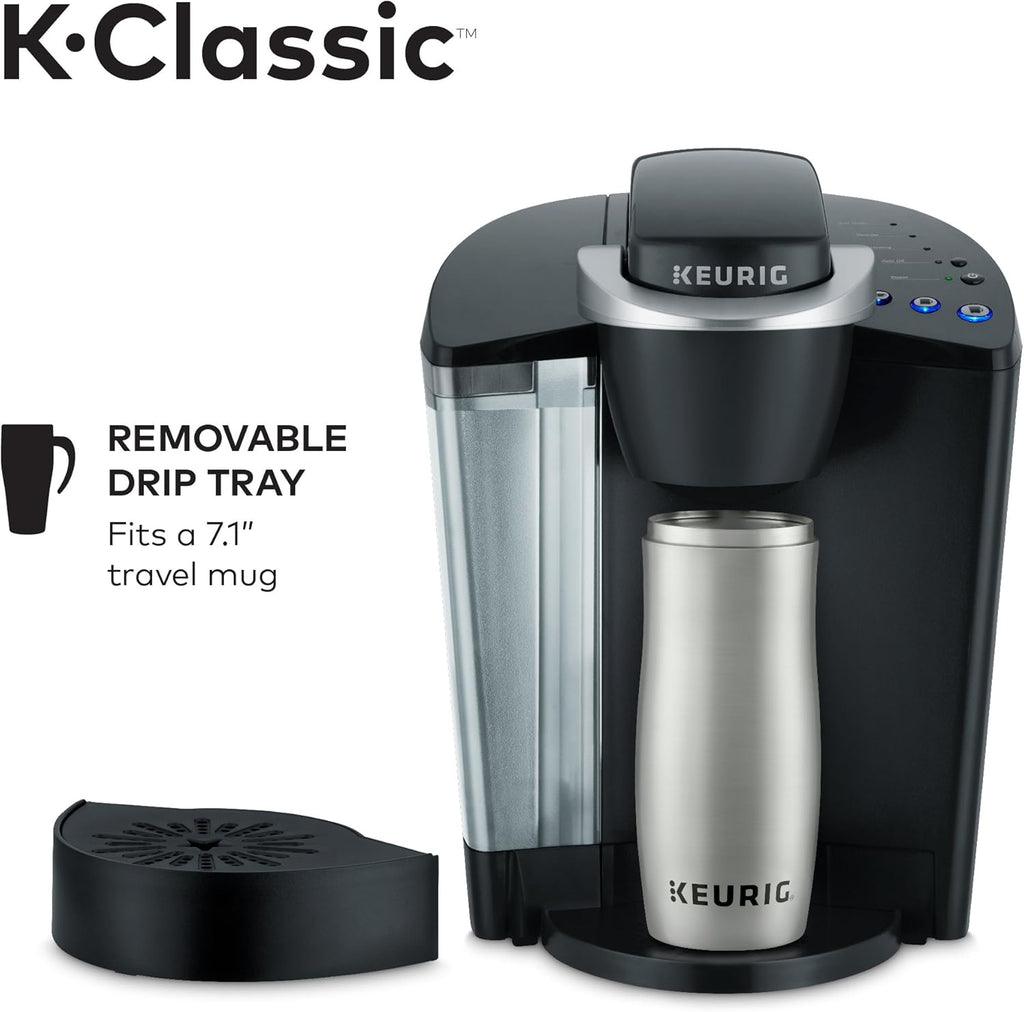 Single Serve Coffee Maker, Programmable, 6 to 10 oz. Brew Sizes, Black D8279