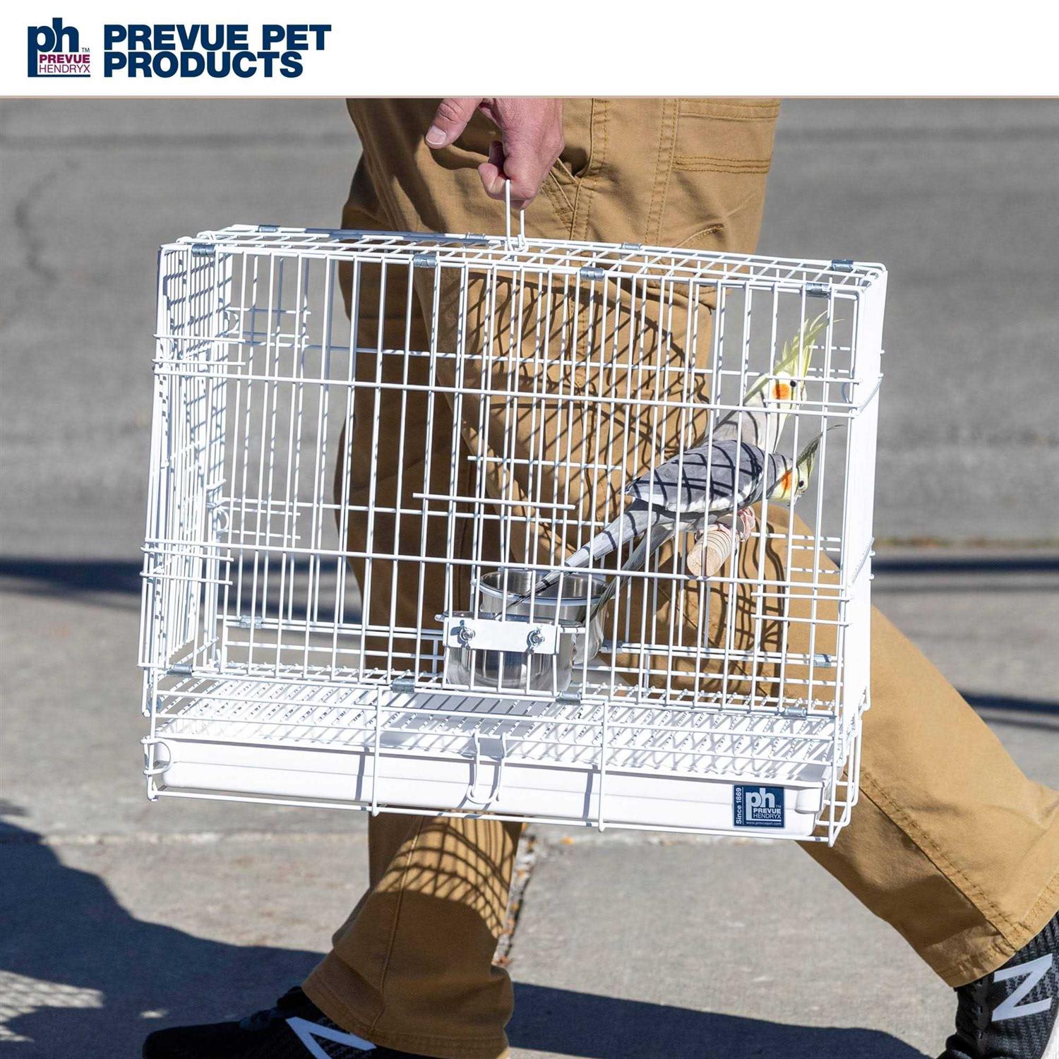 White Travel Bird Cage U832831