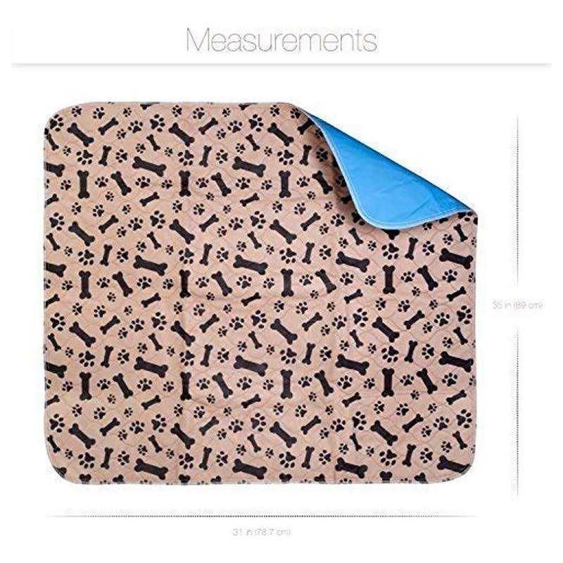 Washable Quilted Pee Pads for Dogs, Extra Absorbent Waterproof Mat B2422