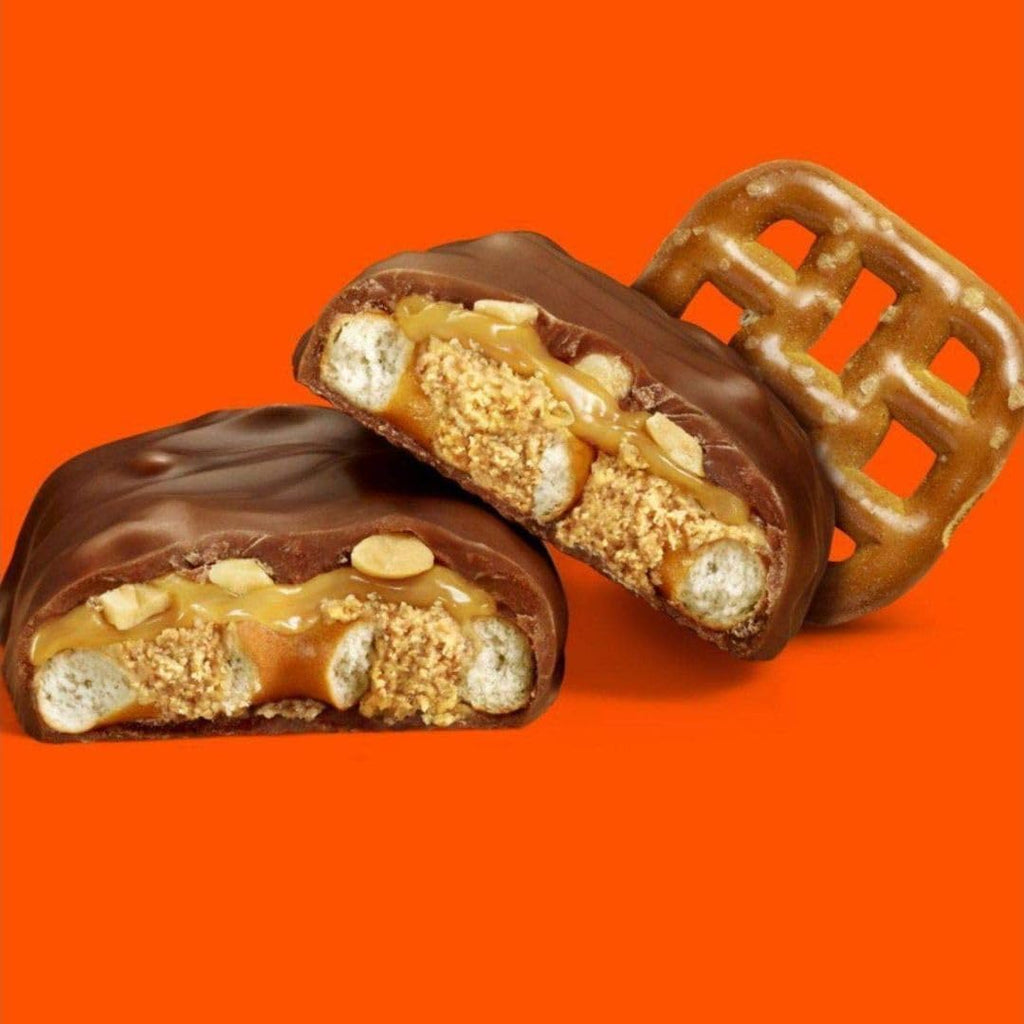 Snack Size Candy Bars - 3lb Bulk - 65 Individually Wrapped - Peanut Butter, Pretzel, Nougat, Caramel in Milk Chocolate V84129