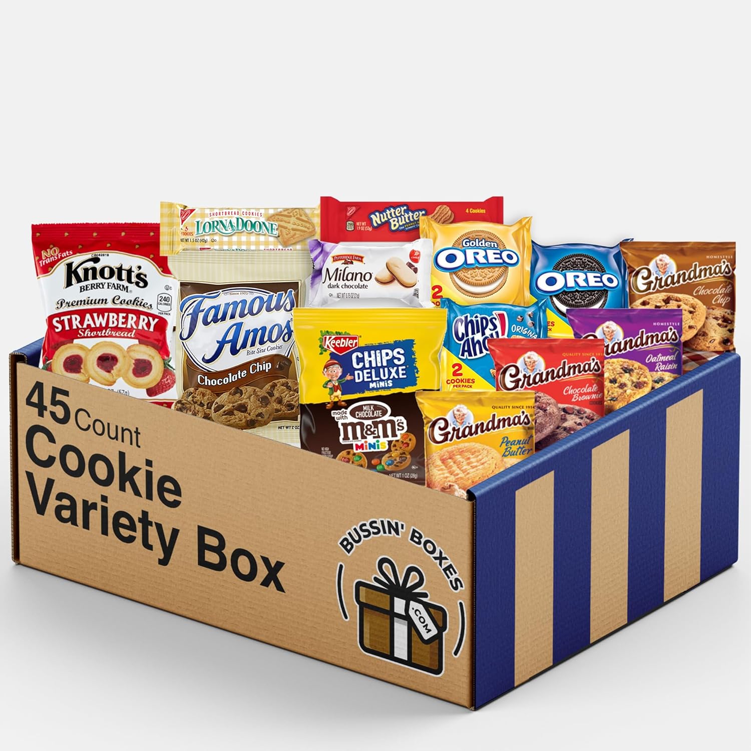 Individually Wrapped Bulk Cookie Variety Pack (45 Count) T73642