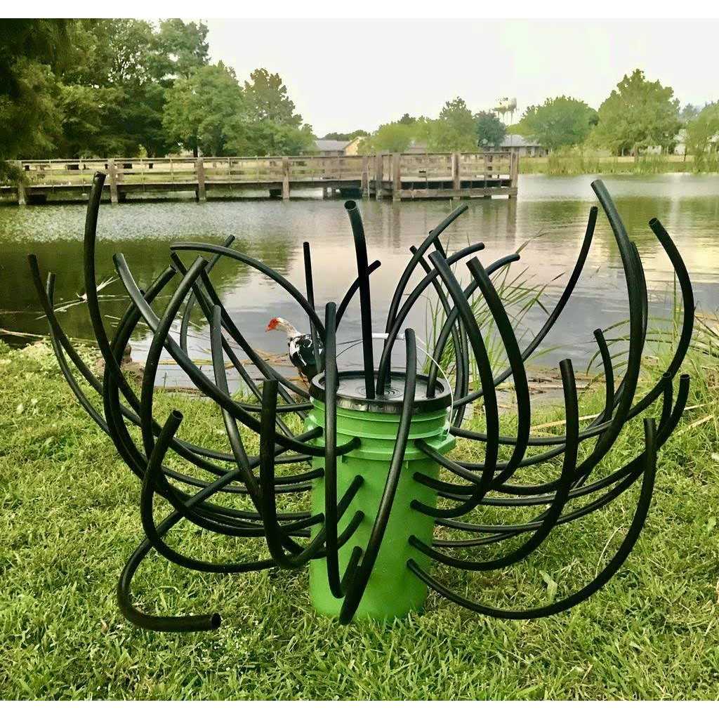 Green Blob Outdoors Fish 'n A Barrel Artificial Fish Habitat Tree for Ponds - Pet Supplies online store