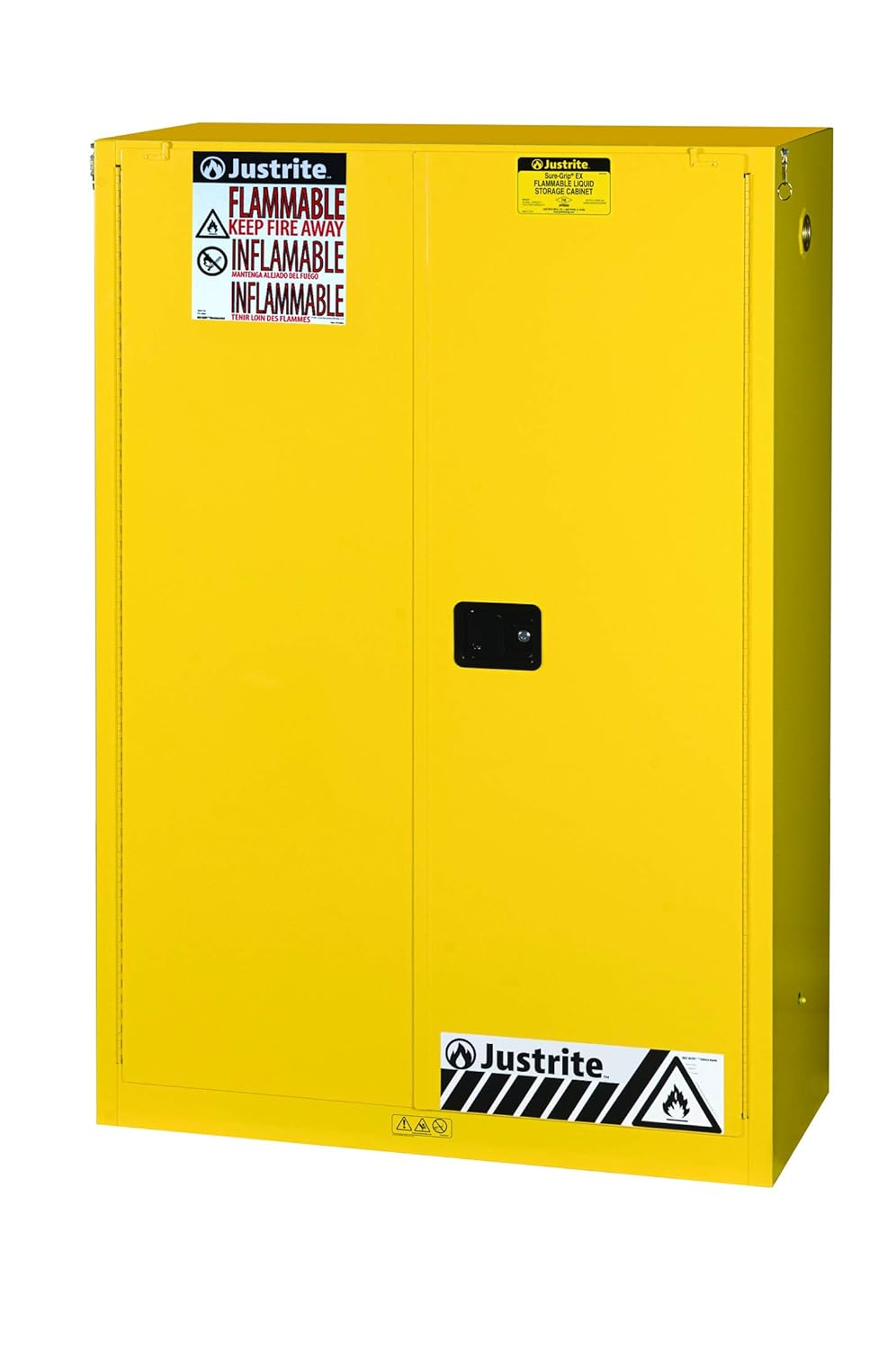 Flammable Safety Cabinet, 2 Door, Self Closing, 45 gal J351151