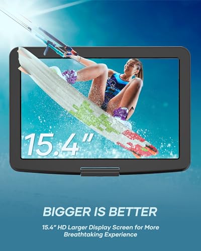 Portable DVD/CD Player with 15.4" Swivel Screen A688068