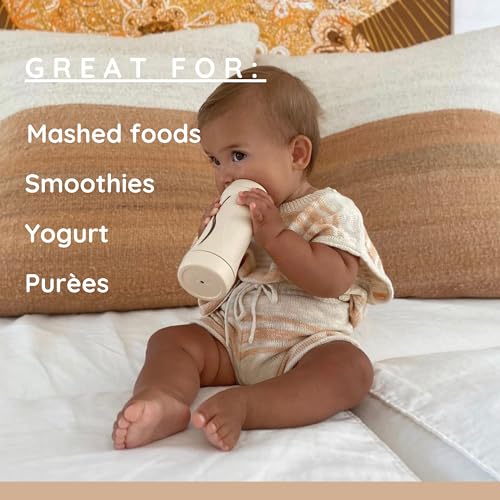 Baby Food Bottle Starter Set with Self Feeder, Reusable Silicone Cup C914