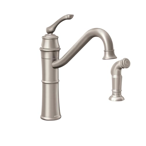 Mediterranean Bronze High-Arc Kitchen Faucet with Side Spray U806