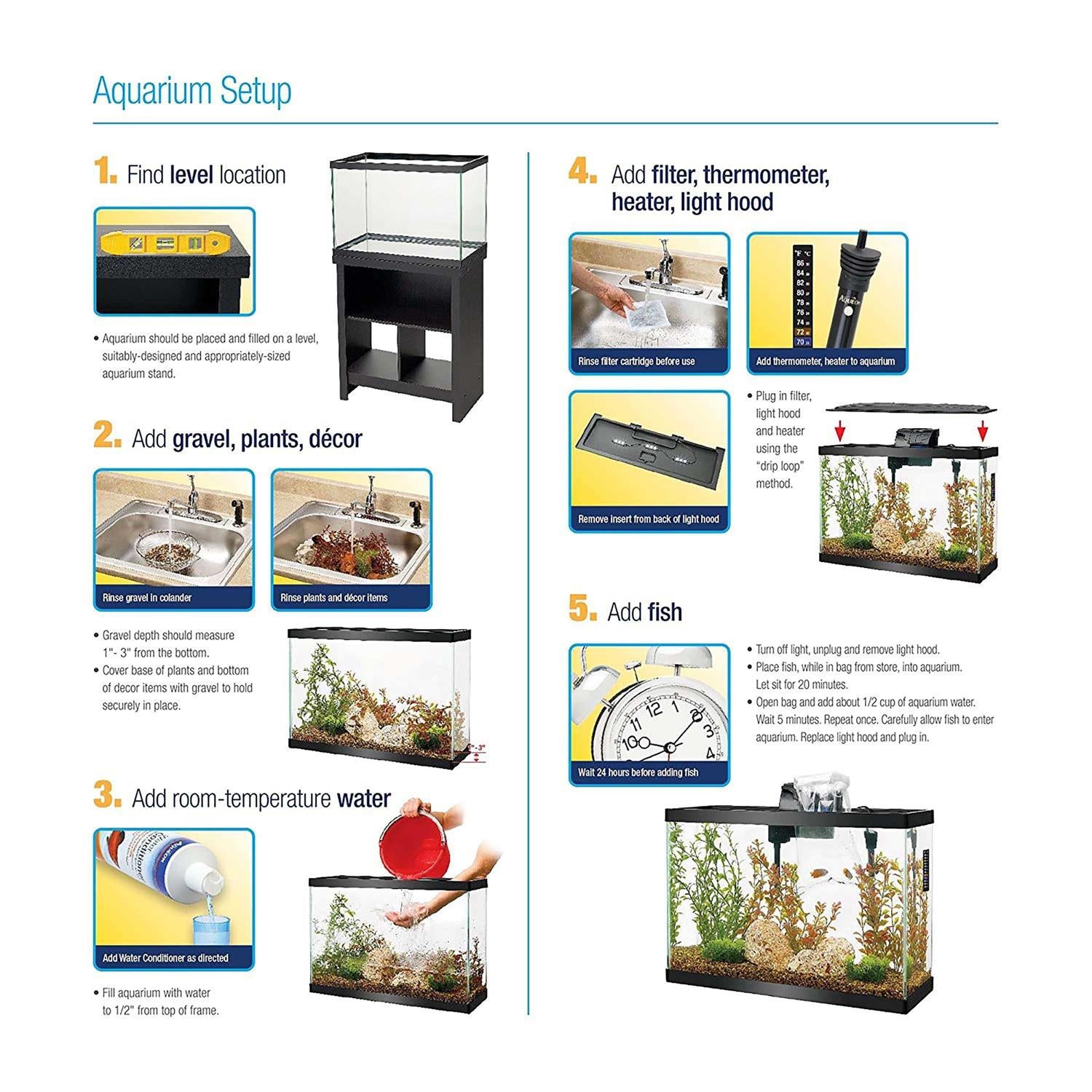 Standard Glass Rectangle Aquarium Tank P6520