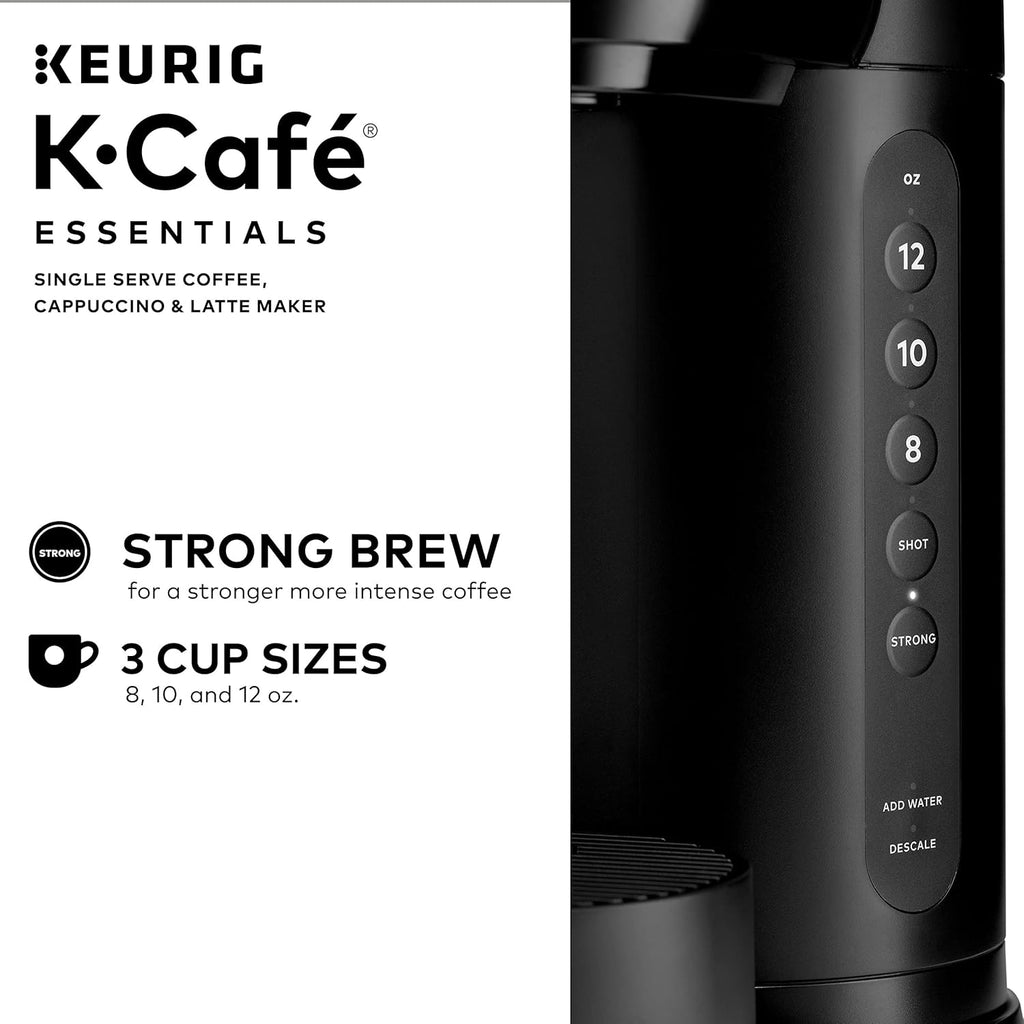 Single Serve Coffee Maker, Latte and Cappuccino, Black I557