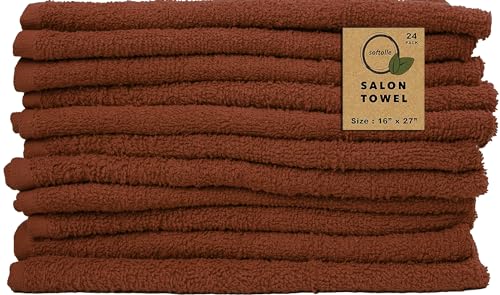 100% Cotton Ring Spun Salon Towels, Bulk Pack of Hand Towels, 16x27 Inches White F42799
