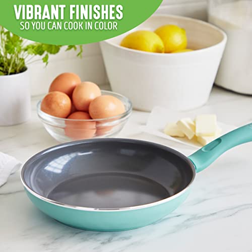 Soft Grip Ceramic Nonstick 10 Inch Frying Pan Skillet O9399