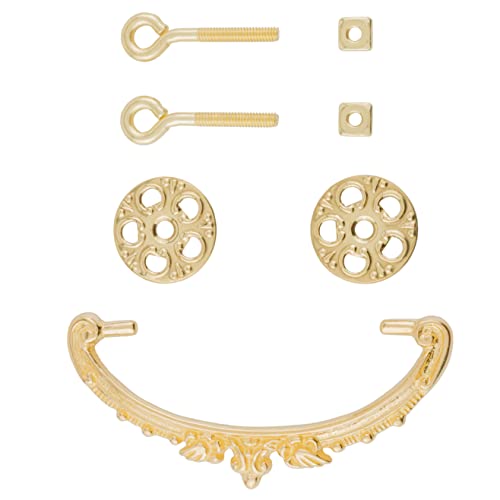 Brass Drawer Bail Pull for Cabinet Door, Dresser Drawer Z3667