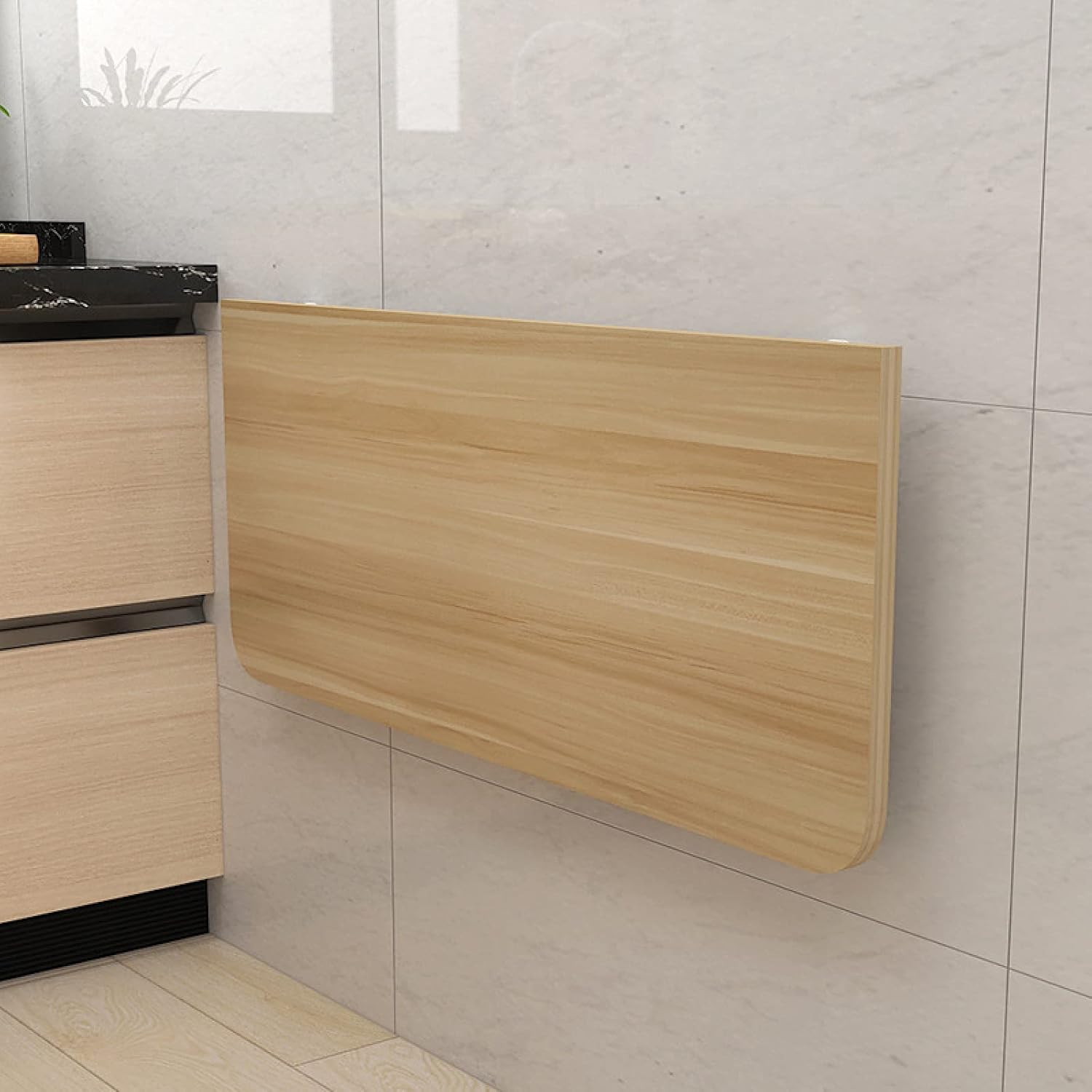 Floating Wall Desk with Drop-Leaf Tabletop G18934