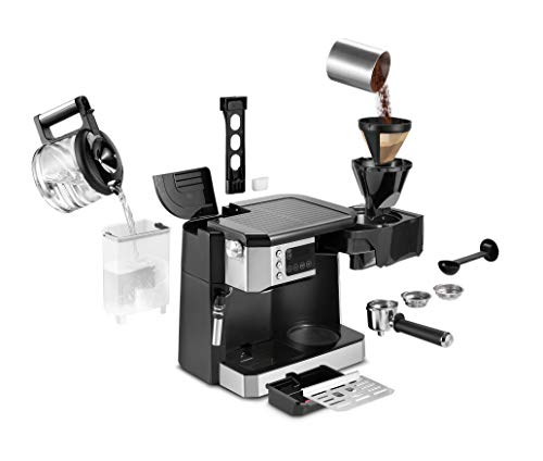 All-in-One Coffee Maker & Espresso Machine with Milk Frother, 10-Cup S988926