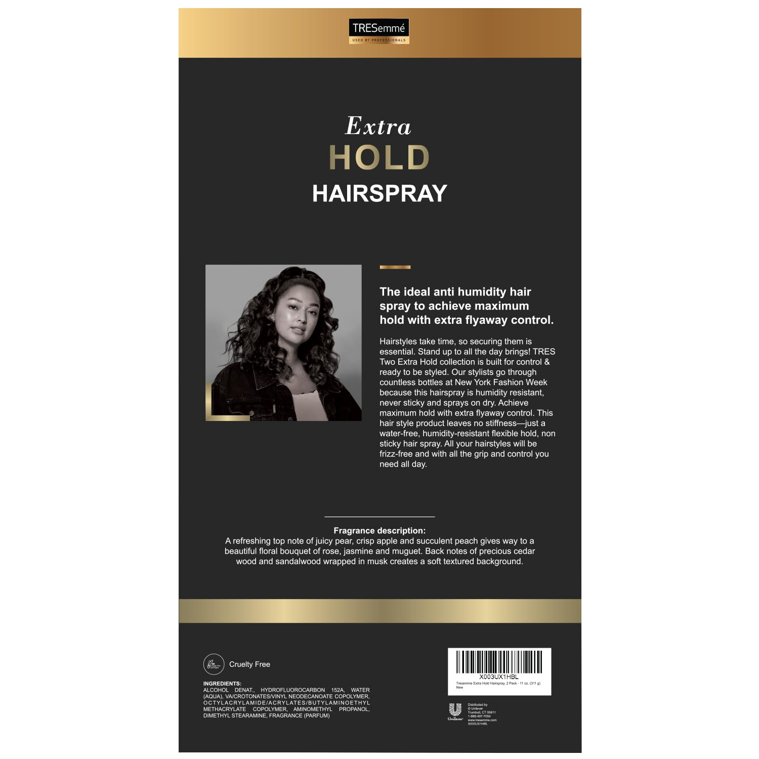 Extra Hold Hairspray, Strong Hold, Pack of 2 R1549