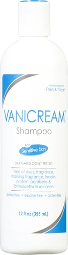 pH Balanced Mild Shampoo for Sensitive Scalps, Fragrance Free, 12 Fl Oz F11582