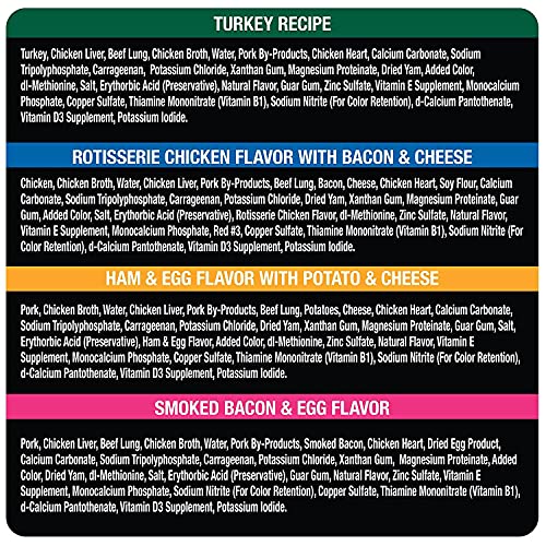 Wet Dog Food Variety Pack, Classic Loaf in Sauce, 40 Count V480