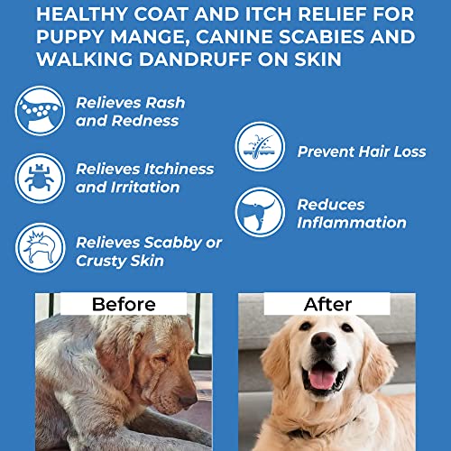 Mange Relief for Dogs - Natural Itch and Coat Support Pills L59134