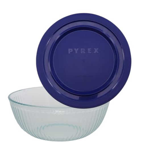 Glass Mixing Bowl with Blue Lid S721637