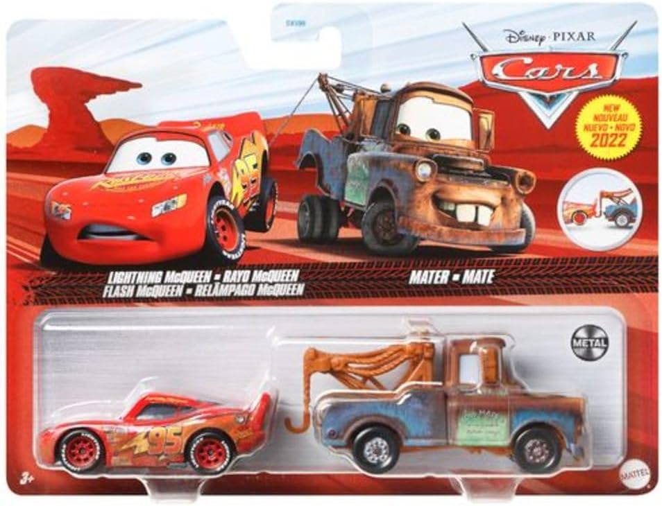 Die-Cast 2-Pack Race Cars, 1:55 Scale, Gift for Kids Age 3+ W840329