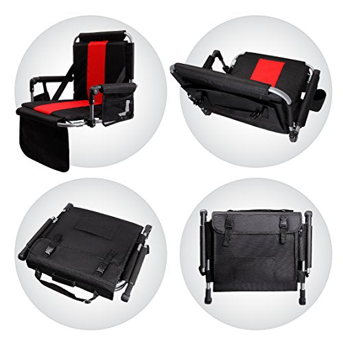 Stadium Seat Chair for Bleachers with Back & Arm Rest K976061
