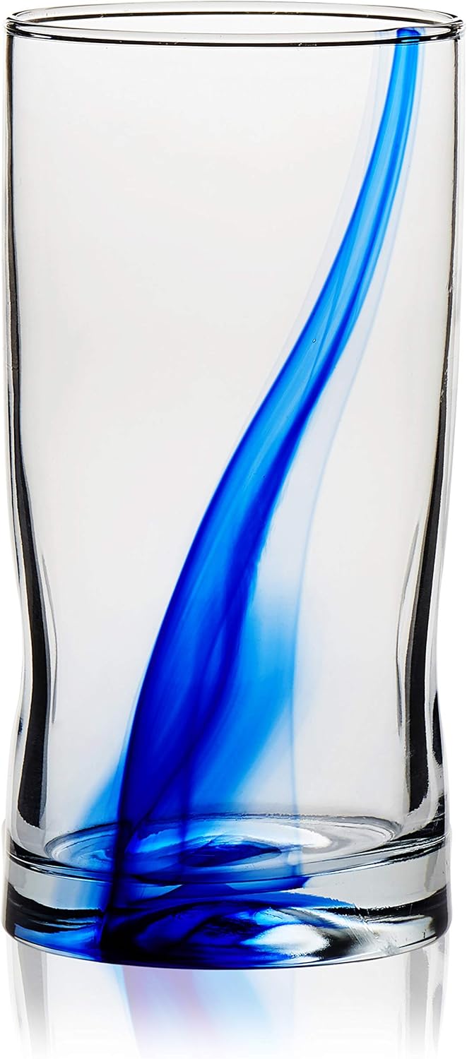 Tumbler Glasses, Set of 4 (Blue Ribbon) W946