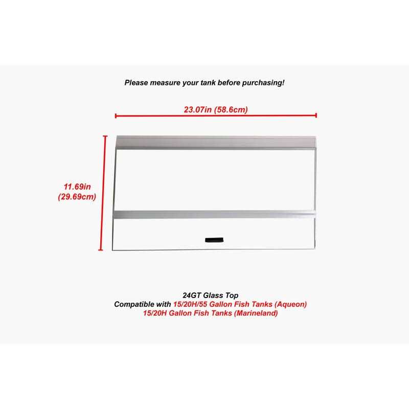 24 Glass Canopy Aquarium Fish Tank F31254