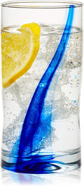 Libbey Impressions Tumbler Glasses, Set of 4 (Blue Ribbon)