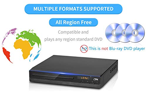 DVD Player for TV with HDMI and RCA Cable, 1080p Up-Convert, USB 2.0 R59826