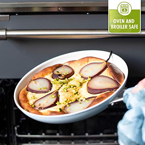 Hard Anodized Ceramic Nonstick Frying Pan Skillet Set, 8 and 10 Inch, PFAS-Free, Dishwasher Safe P851181