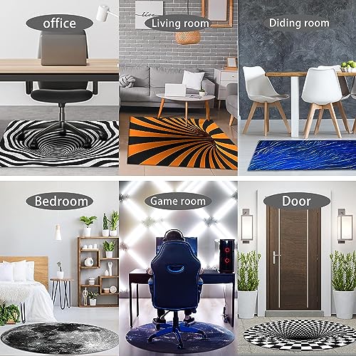 Office Chair Mat for Hardwood & Tile Floor, 47" x 47", Floor Protector for Home Office D50293