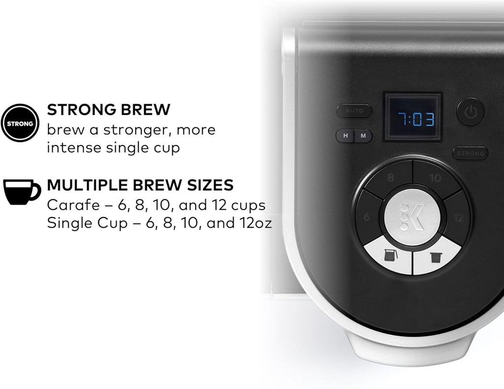 Single Serve & Carafe Coffee Maker, Black F12110