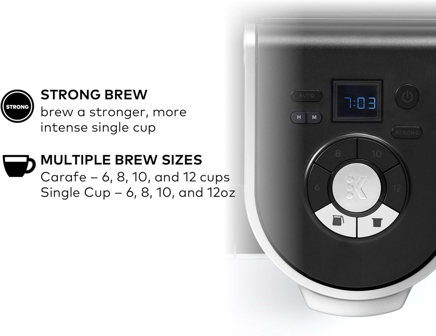 Single Serve & Carafe Coffee Maker, Black F12110