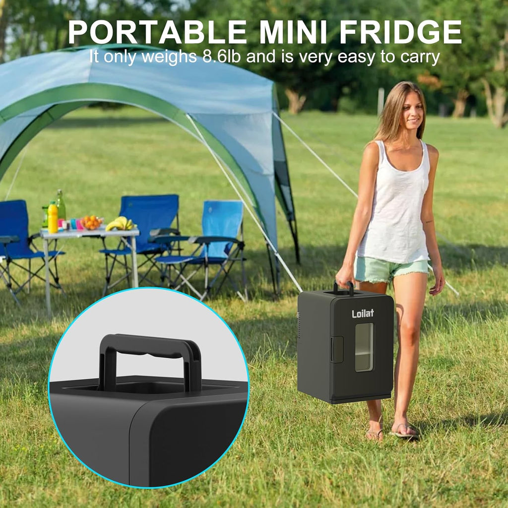 15 Liter Mini Fridge for Bedroom, Office, Car, Thermoelectric Cooler and Warmer S2350