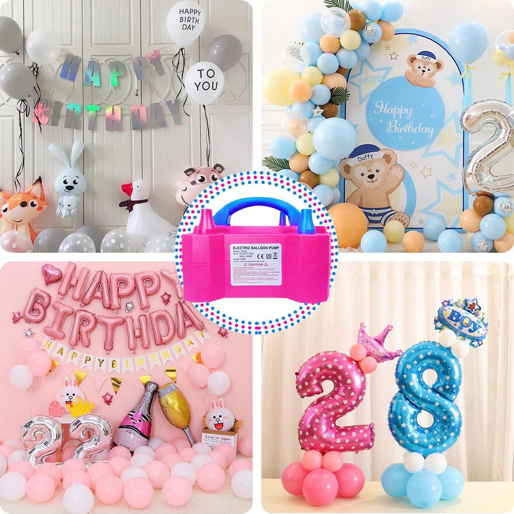 Portable Electric Balloon Pump with 2 Modes, Inflator for Party Decoration C170956