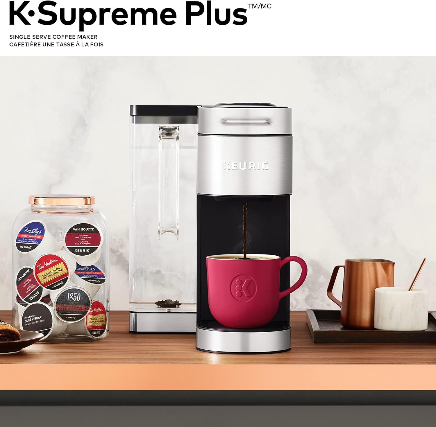 Single Serve K-Cup Pod Coffee Maker V8703