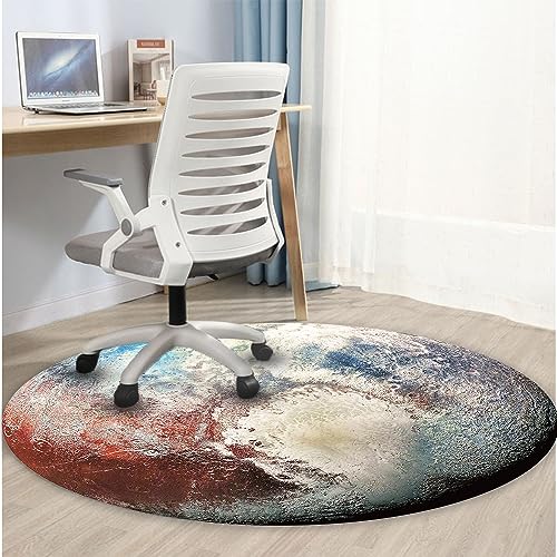 Office Chair Mat for Hardwood & Tile Floor, 47" x 47", Floor Protector for Home Office D50293