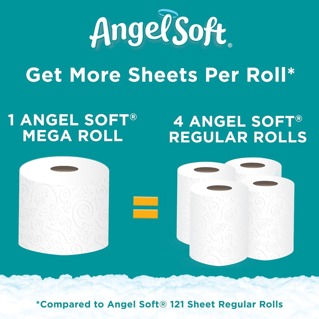 Toilet Paper, 18 Mega Rolls D911291