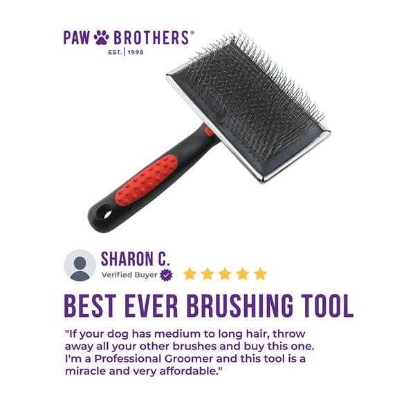 Extra Long Pin Flat Slicker Brush for Dogs J37063