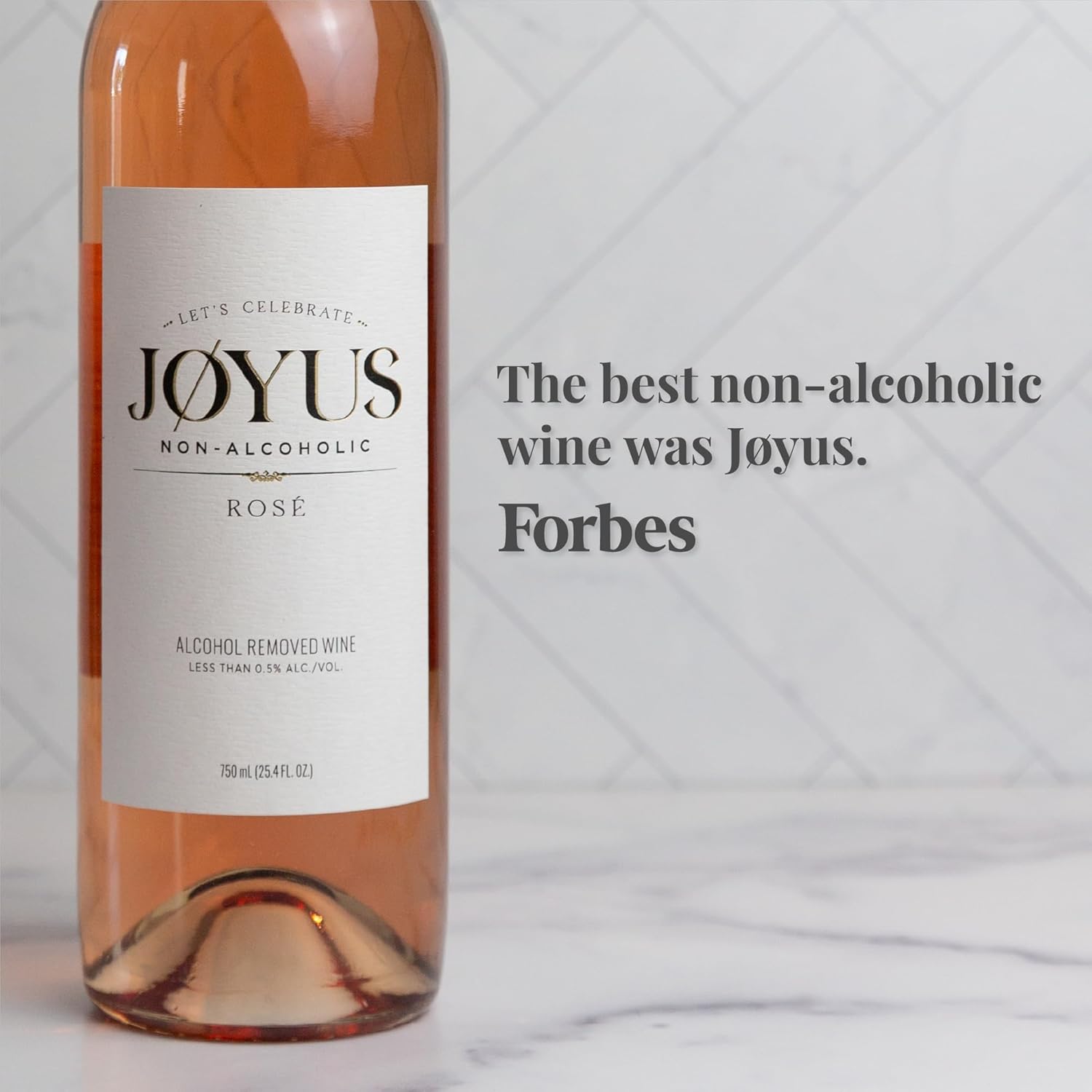 Non-Alcoholic Rose Wine, Light & Refreshing, Low Sugar, 750 ml T9128