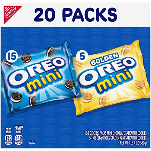 Mini Sandwich Cookies Variety Pack, 20 Snack Packs Y26995
