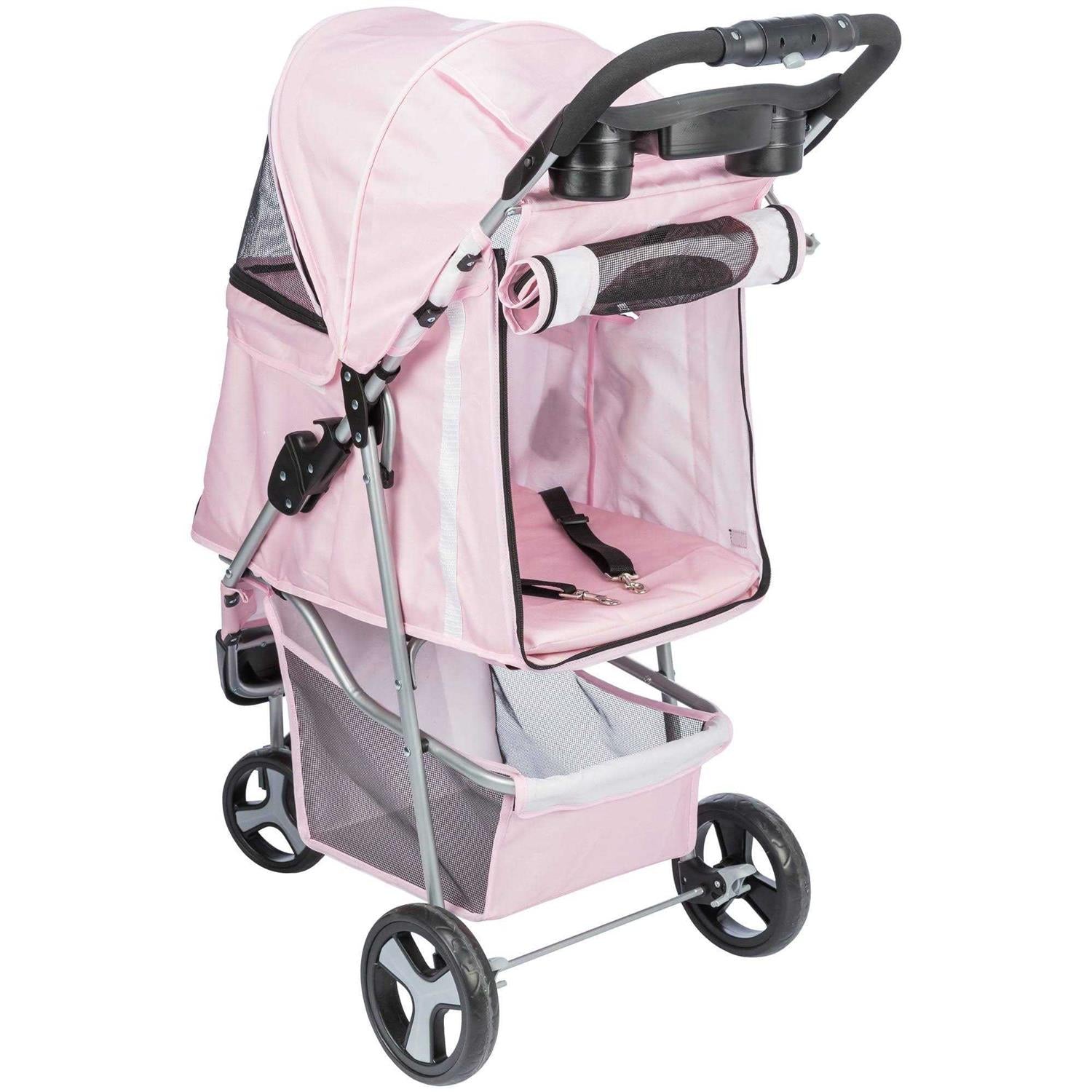 Foldable Pet Stroller for Cats and Dogs Q869625