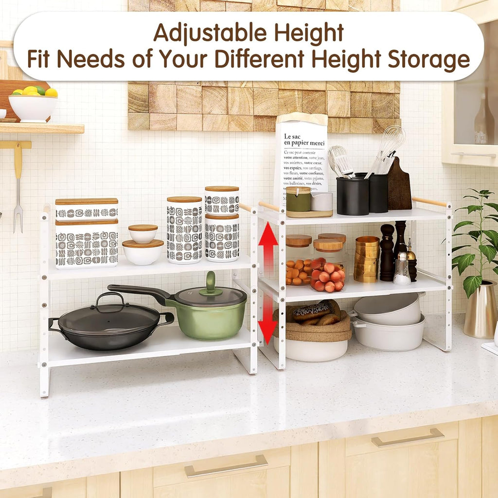 Expandable Shelf Organizer for Kitchen Countertop D879564