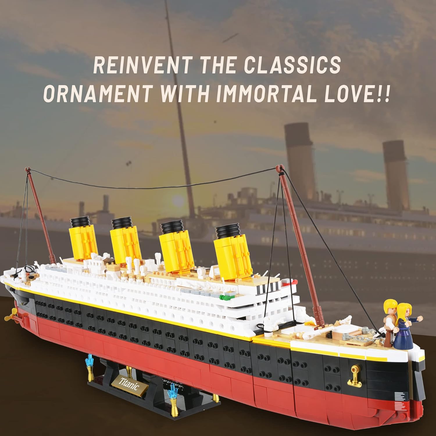 Titanic Ship Model Building Block Set Toy for Kids & Adults, 2401 Pieces S142