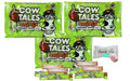Goetze Candy Individually Wrapped | Original Caramel Cow Tales Minis - Delicious Chewy Cream Center (Caramel Apple 3 Bags)- Soko Smiles Thank you Mint Included.