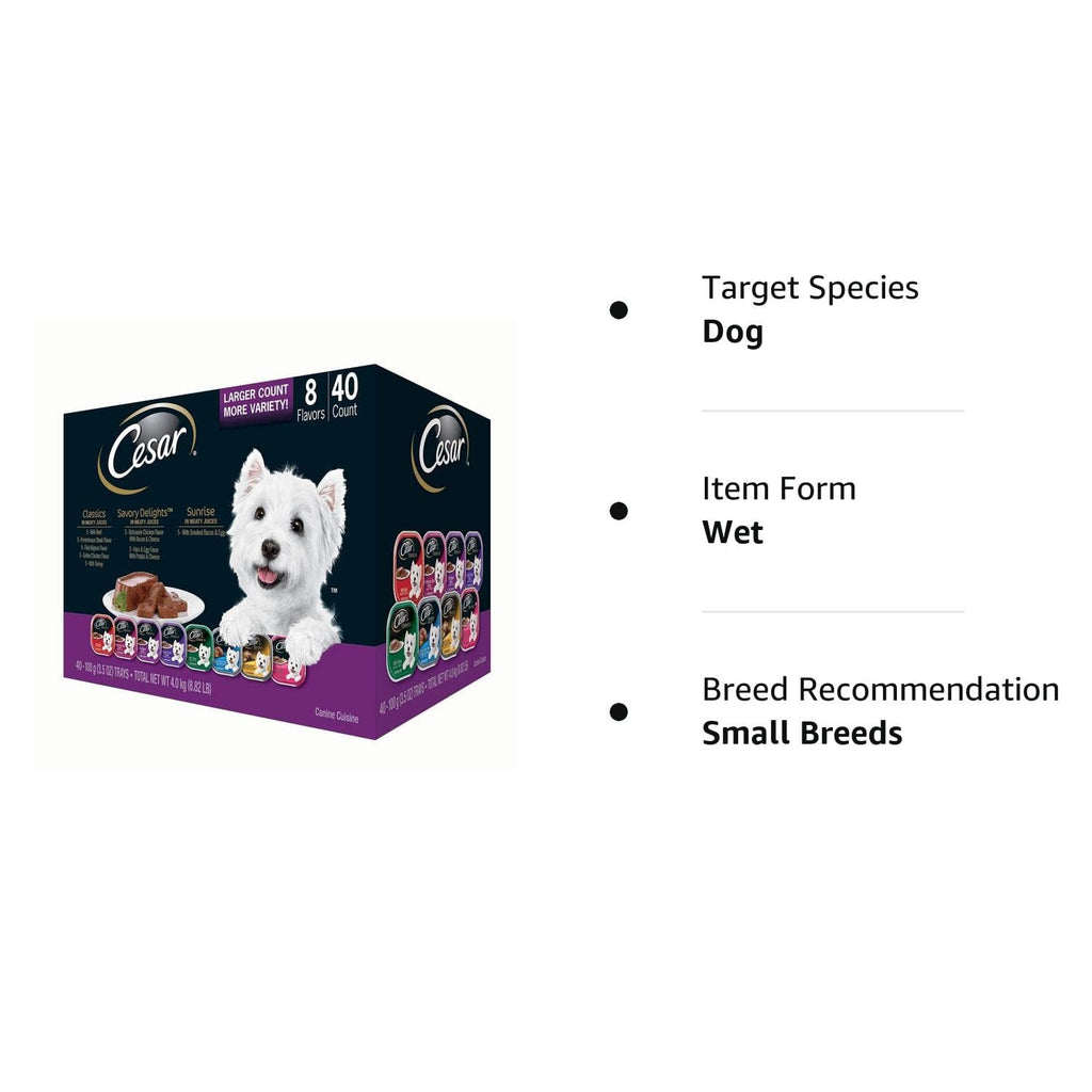 Wet Dog Food Variety Pack, Classic Loaf in Sauce, 40 ct N639559