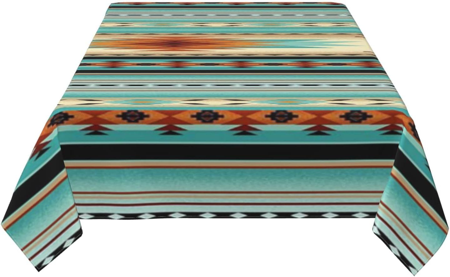 Rectangular Tablecloth Aztec Print Washable Dining Table Cover 60 x 90 Inches H5910